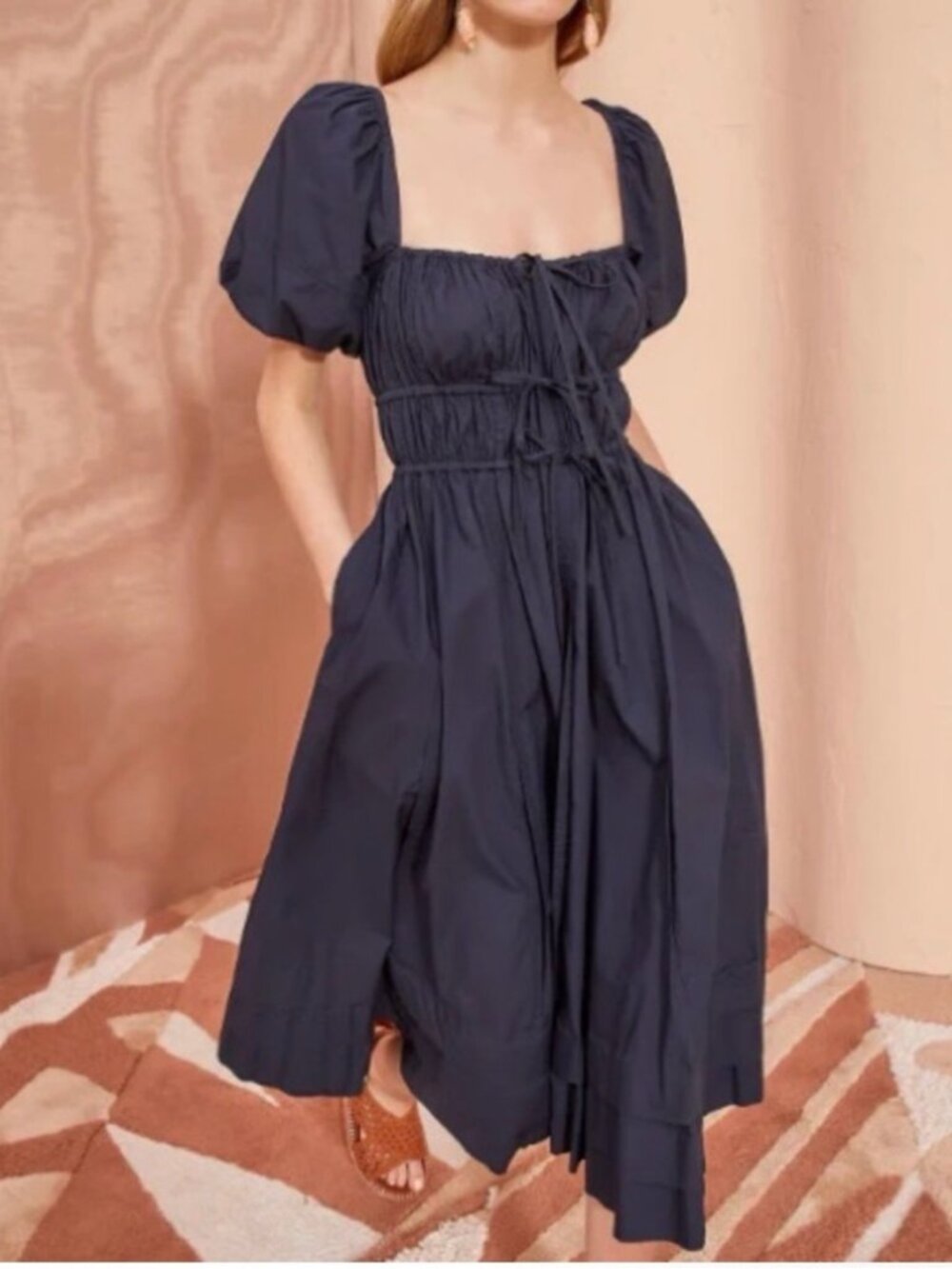 Ulla Johnson Palma Dress in Midnight Blue Size 2